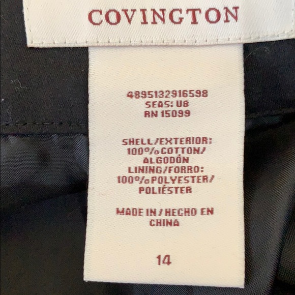 Covington Black Skirt Sz 14 - Picture 3 of 3